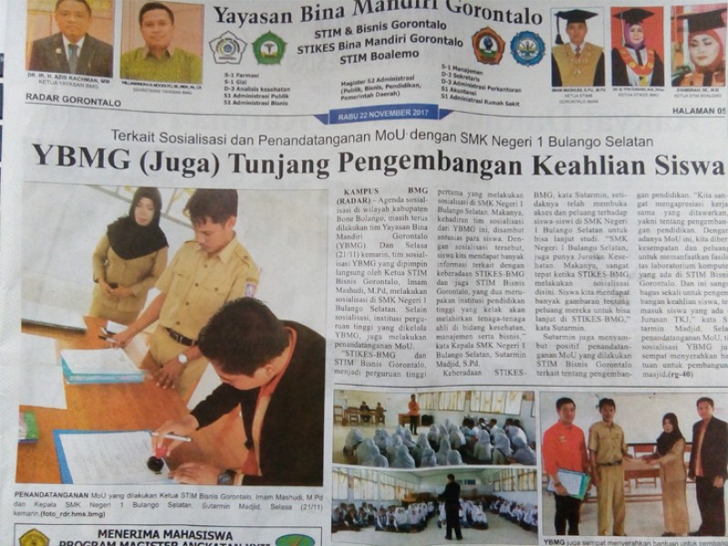 MoU Perdana dengan Perguruan Tinggi