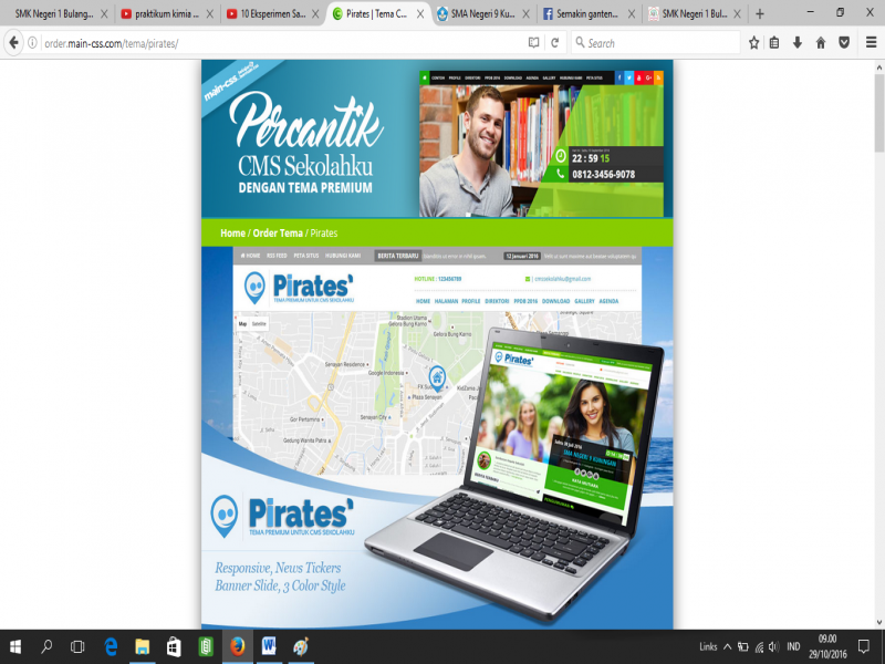 TAMPILAN WEBSITE YANG SANGAT MEMUKAU DAN MENARIK PERHATIAN